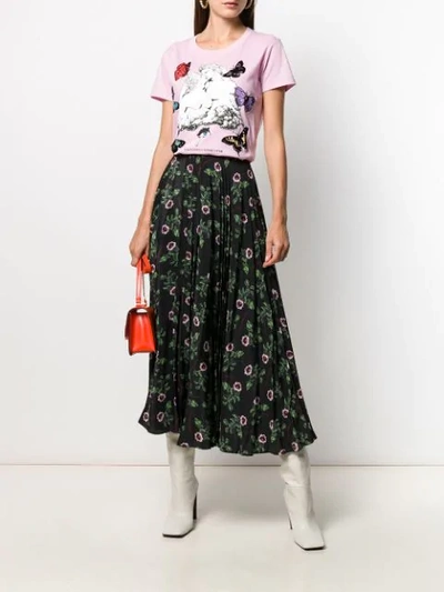 Shop Valentino Lovers Printed T-shirt In Pink