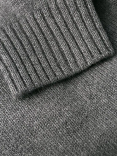 Shop Moncler Paillettenpullover Mit Logo In Grey
