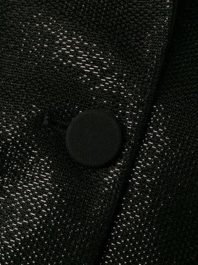 Shop Antonelli Metallic Shimmer Blazer In Black
