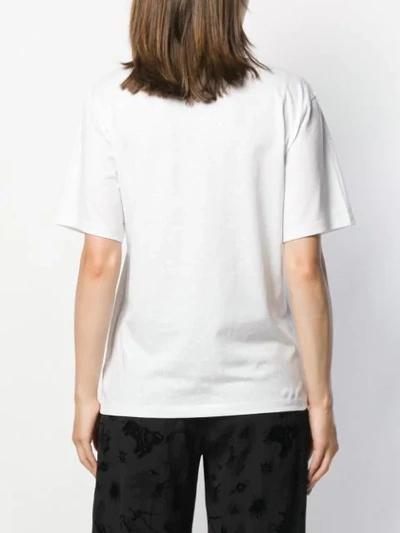 Shop Victoria Victoria Beckham Logo Print T-shirt In White