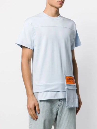 Shop Ambush Deconstructed Short Sleeve T-shirt In L.blue