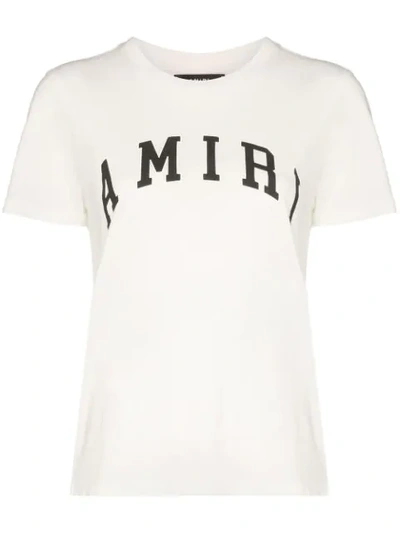 Shop Amiri Logo T-shirt In White