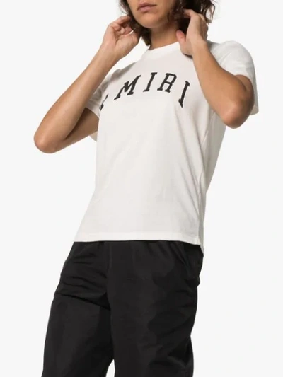 Shop Amiri Logo T-shirt In White