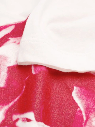 Shop Ann Demeulemeester Rose Print T-shirt In Pink