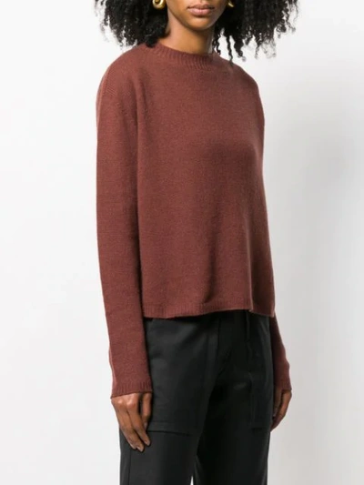 Shop Alysi Fine Knit Sweater In Brown