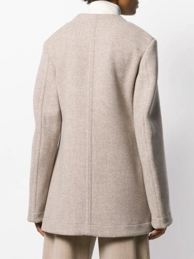 Shop Jil Sander Wrap Short Coat In 058 Light Pastel G