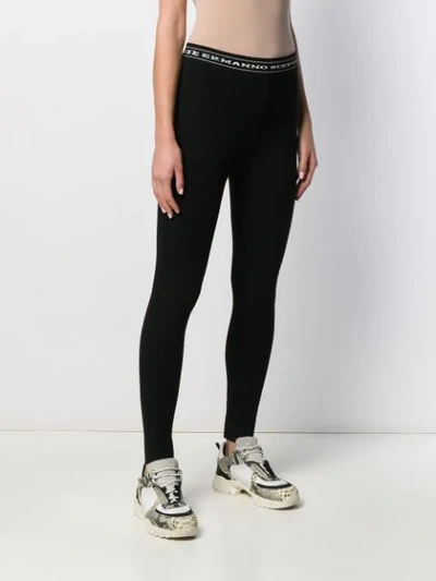 Shop Ermanno Scervino Logo Waistband Leggings In 95708