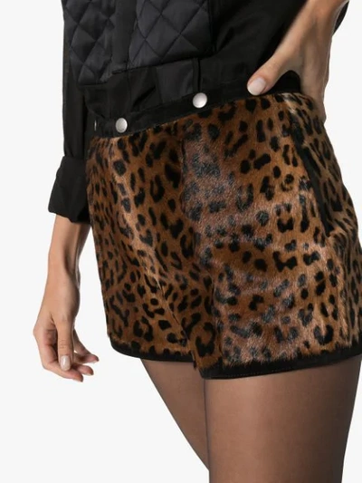 LEOPARD PRINT MICRO SHORTS