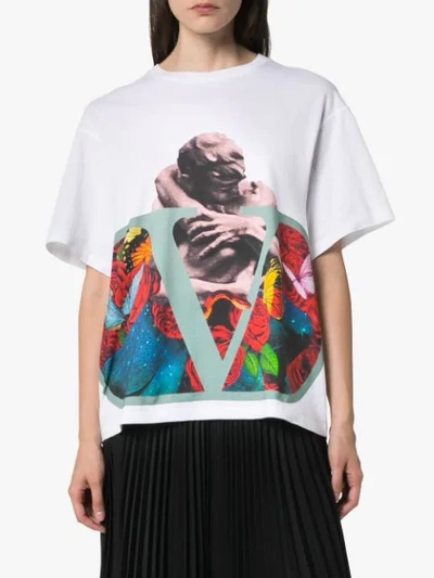 Shop Valentino X Undercover Lovers T-shirt In White
