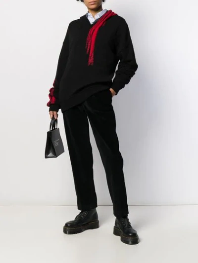 Shop Neil Barrett Corduroy Trousers In Black