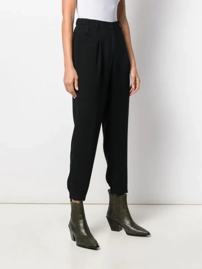 Shop Quelle2 Tapered Trousers In Black