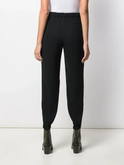Shop Quelle2 Tapered Trousers In Black