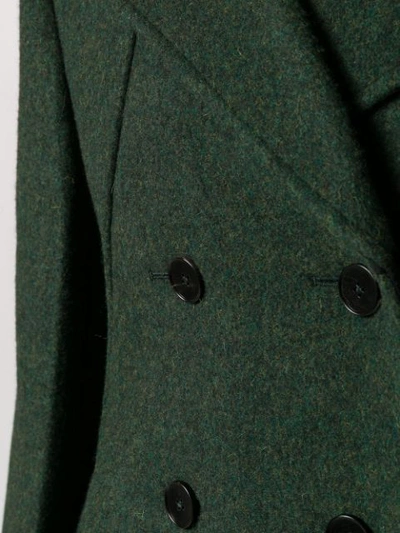 Shop Jil Sander Double-breasted Coat In Green