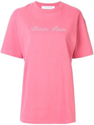 Shop Walk Of Shame Text Print Oversized T-shirt In Pink