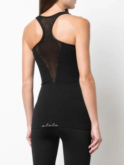 Shop Alala Seamless Racerback Tank Top In Black