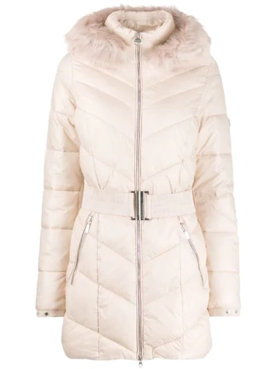 Shop Barbour Highpoint Padded Parka Coat In Neutrals