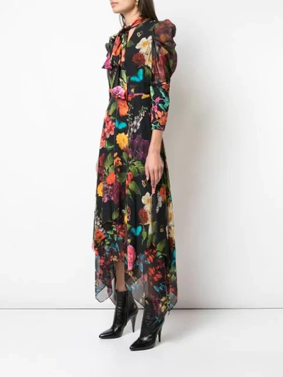 Shop Alice And Olivia Kleid Im Layering-look In Gardenfloral