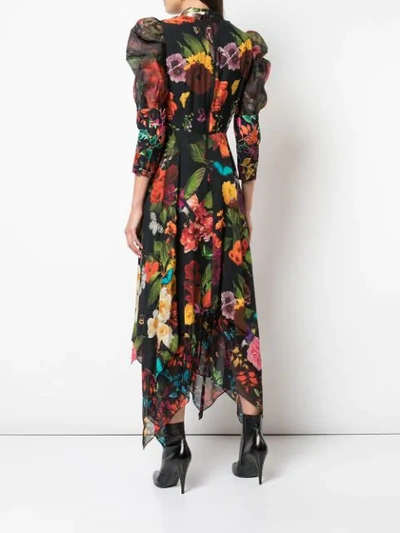 Shop Alice And Olivia Kleid Im Layering-look In Gardenfloral