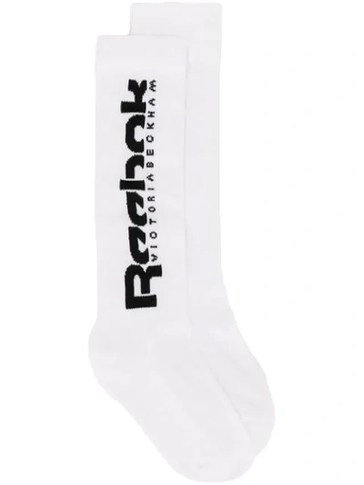 Shop Victoria Beckham Basketball-socken In White