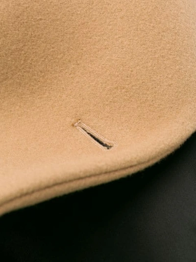 Shop Calvin Klein Single Breasted Coat In Neutrals