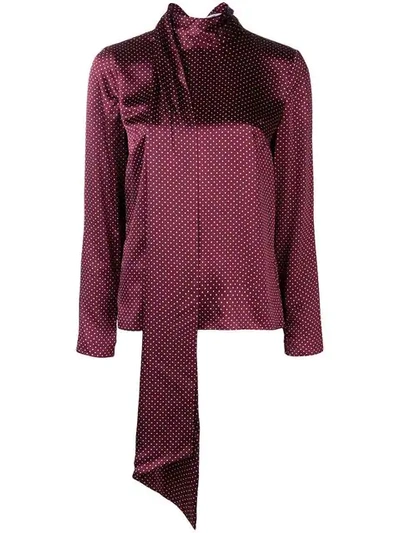 Shop Erdem Yvonne Blouse In Red