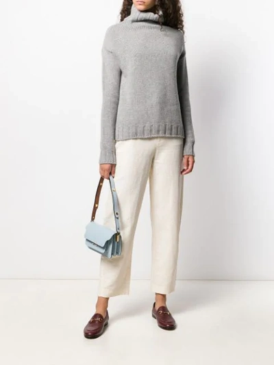 Shop Aragona Knitted Cashmere Jumper In Grey