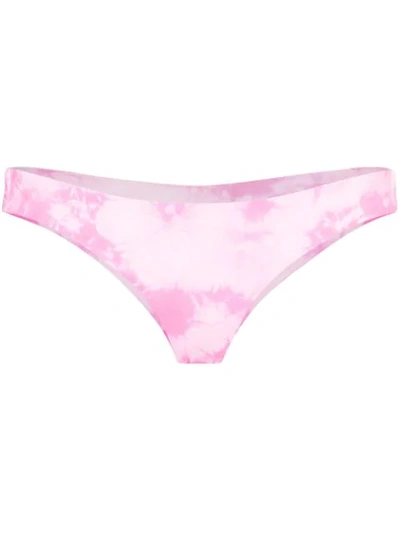 Shop Frankies Bikinis Ryan Tie-dye Bikini Bottoms In Pink