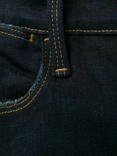 Shop Frame Side Slit Denim Jeans In Blue