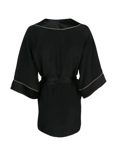 Shop Kiki De Montparnasse Amour Robe In Black