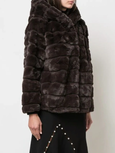 Shop Apparis Goldie Faux-fur Coat In Brown