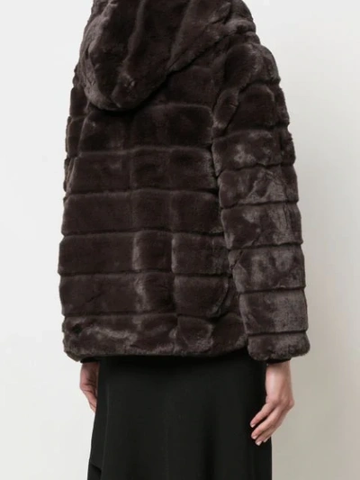 Shop Apparis Goldie Faux-fur Coat In Brown