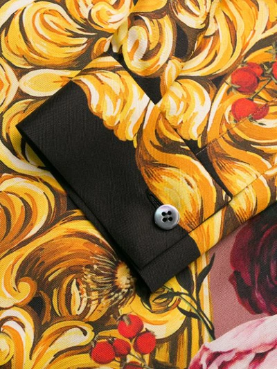 Shop Dolce & Gabbana Silk Floral Print Shirt In Hf82a