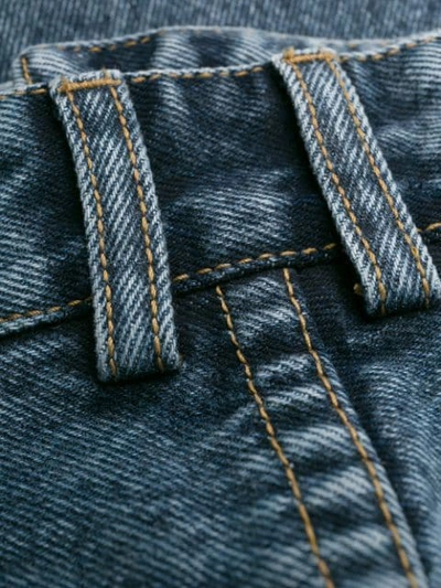 Shop Matthew Adams Dolan High-rise Straight Jeans In Blue