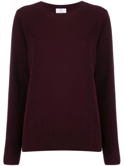 Shop Allude Pullover Mit Rundem Ausschnitt In Red