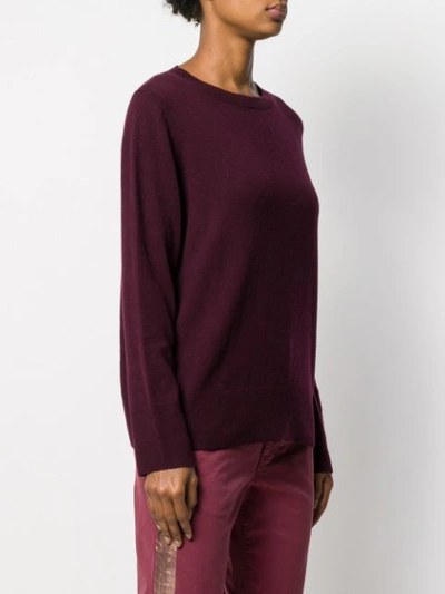 Shop Allude Pullover Mit Rundem Ausschnitt In Red