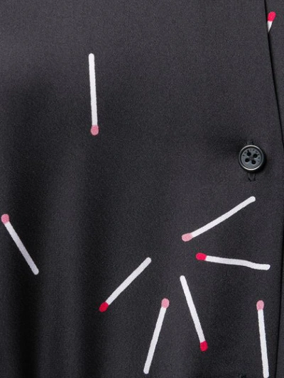 Shop Equipment Matchstick-print Shirt In Black