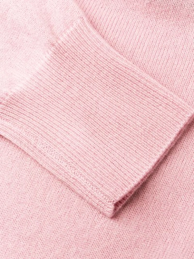 Shop Pinko Allora Buttoned Jumper In Pink