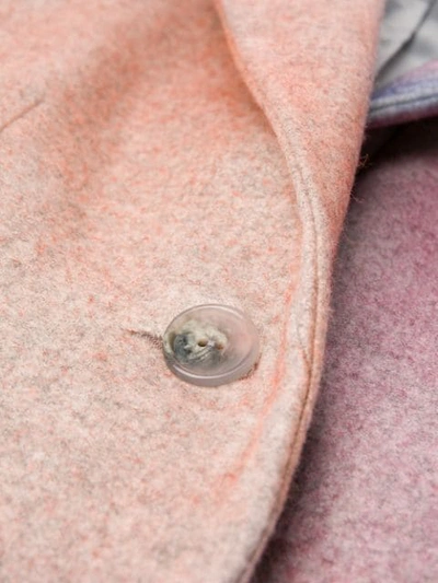Shop Nina Ricci Spray Effect Single-breasted Coat In Pink
