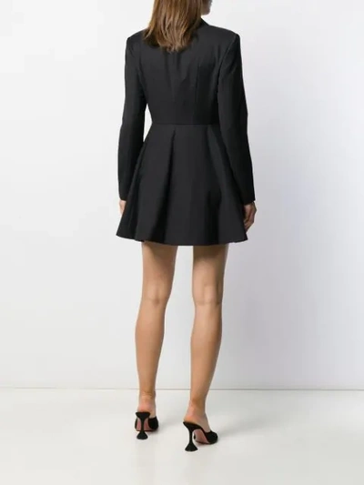 Shop Rotate Birger Christensen Double Breasted Mini Dress In Black