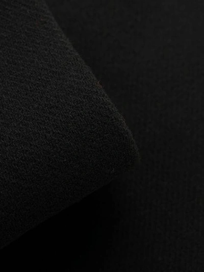 Shop Msgm Broken Heart Motif Midi Coat In Black