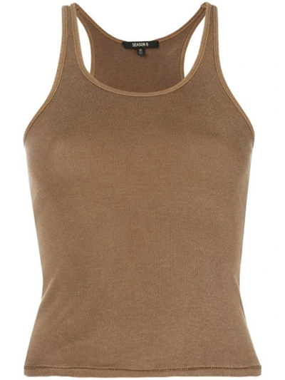 Shop Yeezy Season 6 Racerback Tank Top In Hills