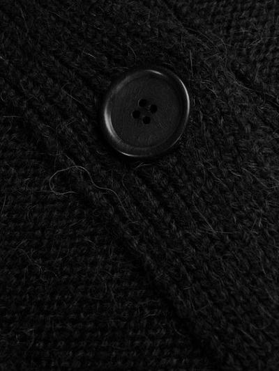 Shop Loewe Fringed Details Cardigan In Black