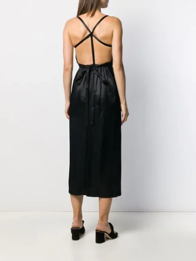 Pre-owned Jean Paul Gaultier 2000s Apron Dress In Black