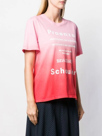Shop Proenza Schouler Tie Dye Dry Clean T-shirt In Pink