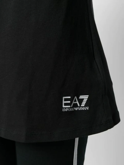 Shop Ea7 Logo Cutout T-shirt In Black