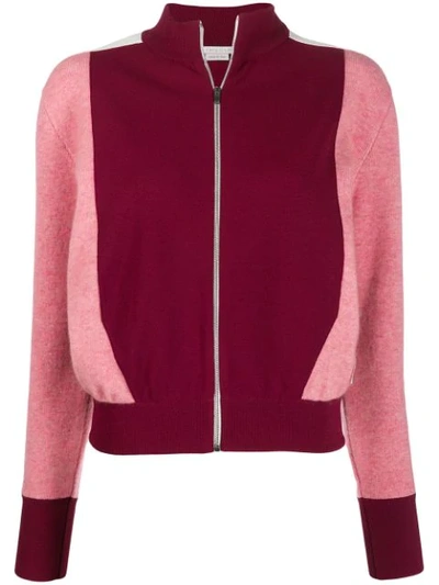 Shop Stella Mccartney Zipped Track Jacket In Pink