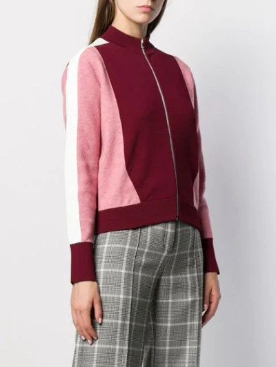 Shop Stella Mccartney Zipped Track Jacket In Pink