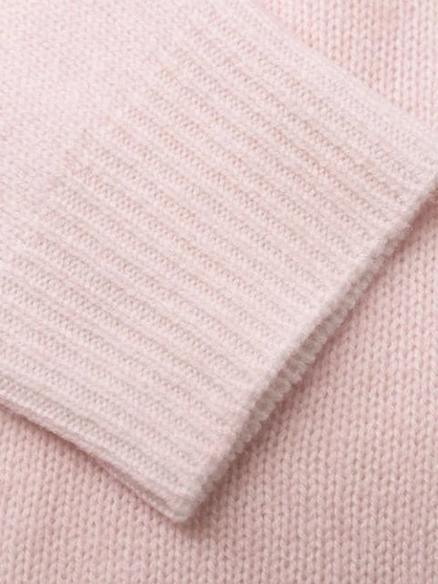 Shop Majestic Relaxed-fit Knit Jumper In Pink