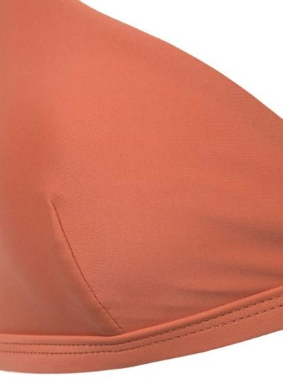 Shop Matteau Tri Crop-top Bikini Top In Orange