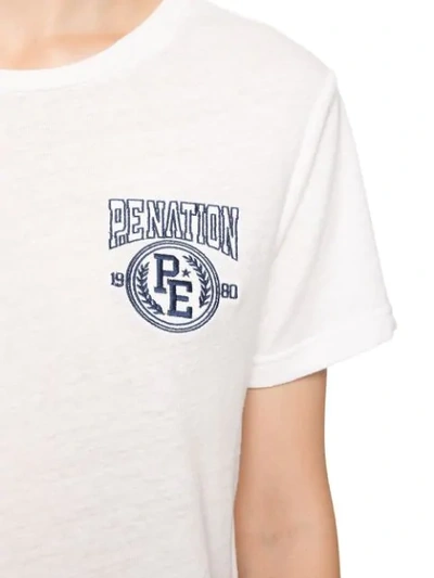 Shop P.e Nation Endlines T-shirt In White